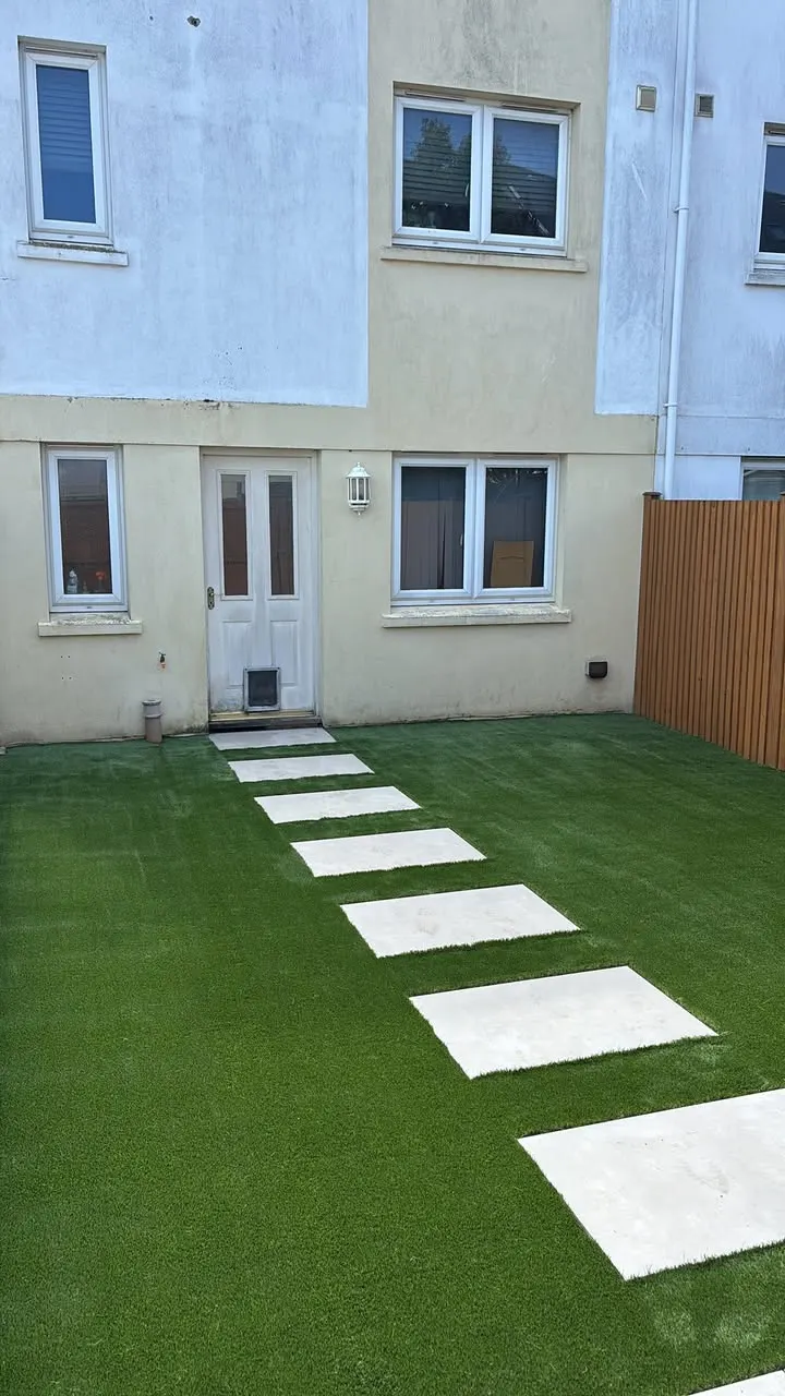 Back Garden Patio & Lawn