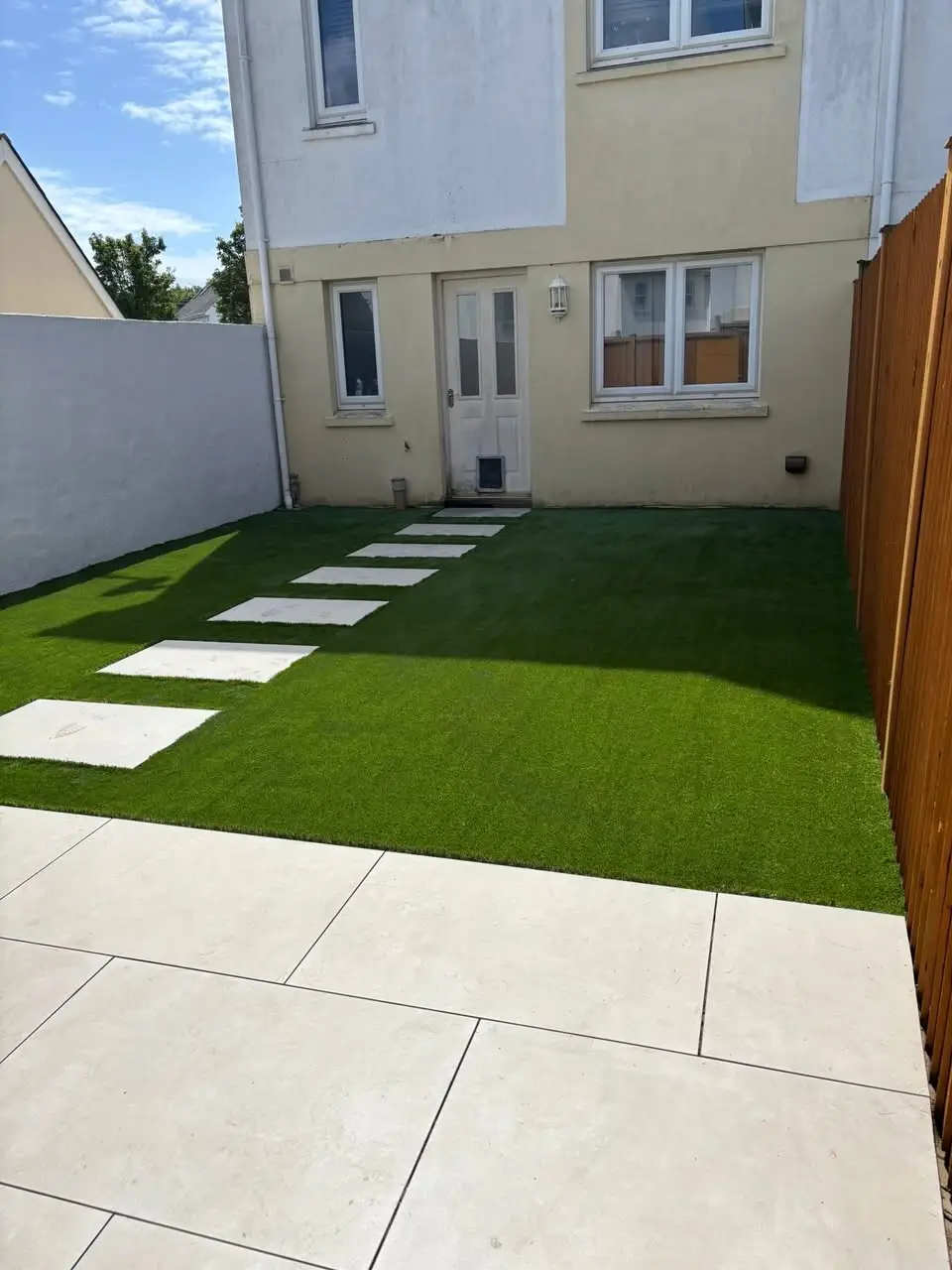 Back Garden Patio & Lawn