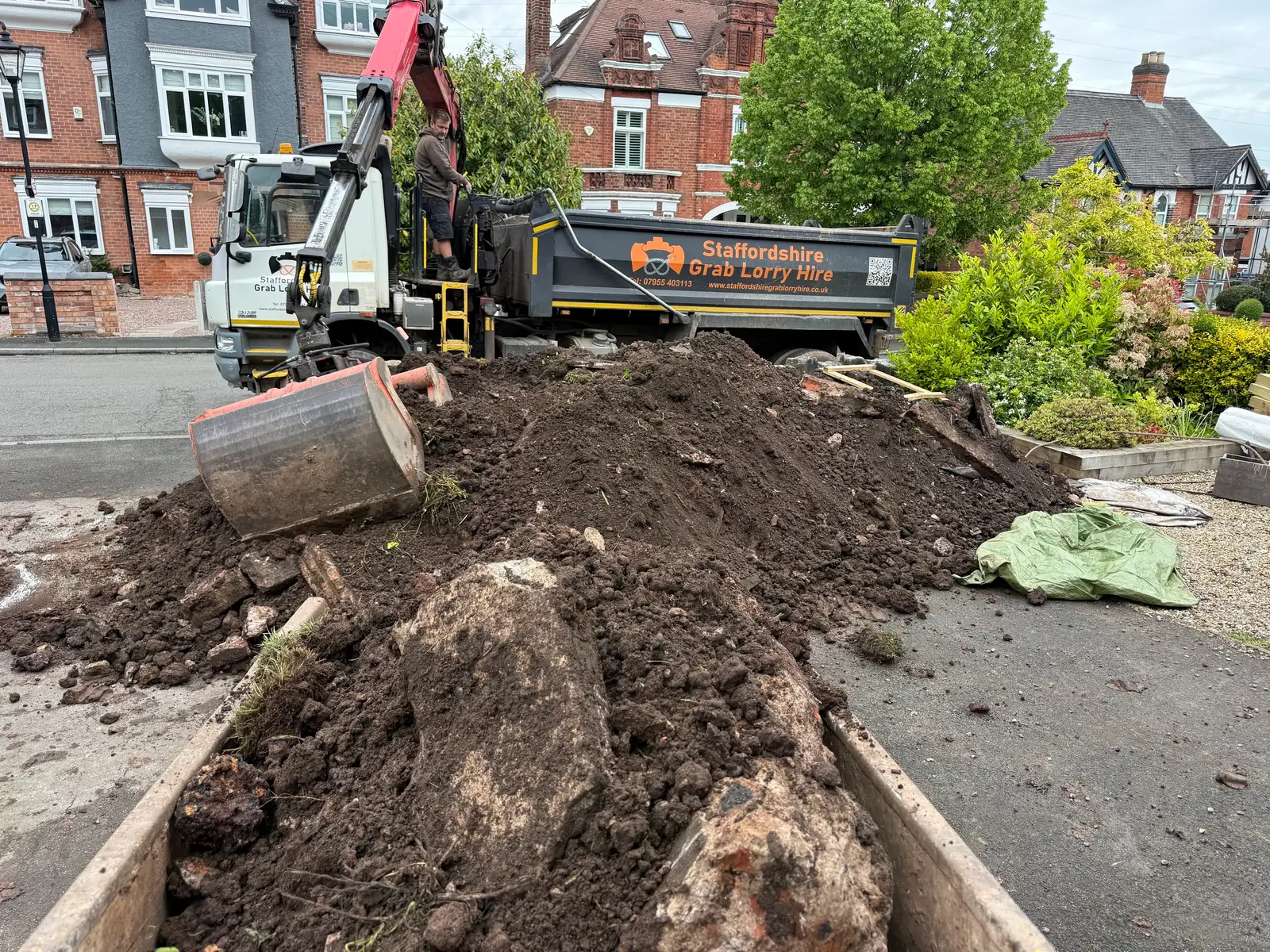 The big dig — over 50 tonnes off site